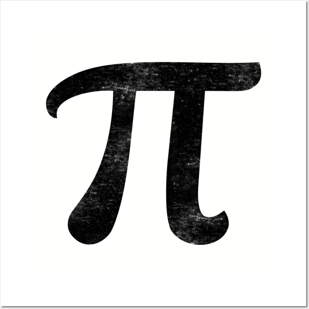 Pi Day Retro Symbol Wall Art by Luluca Shirts